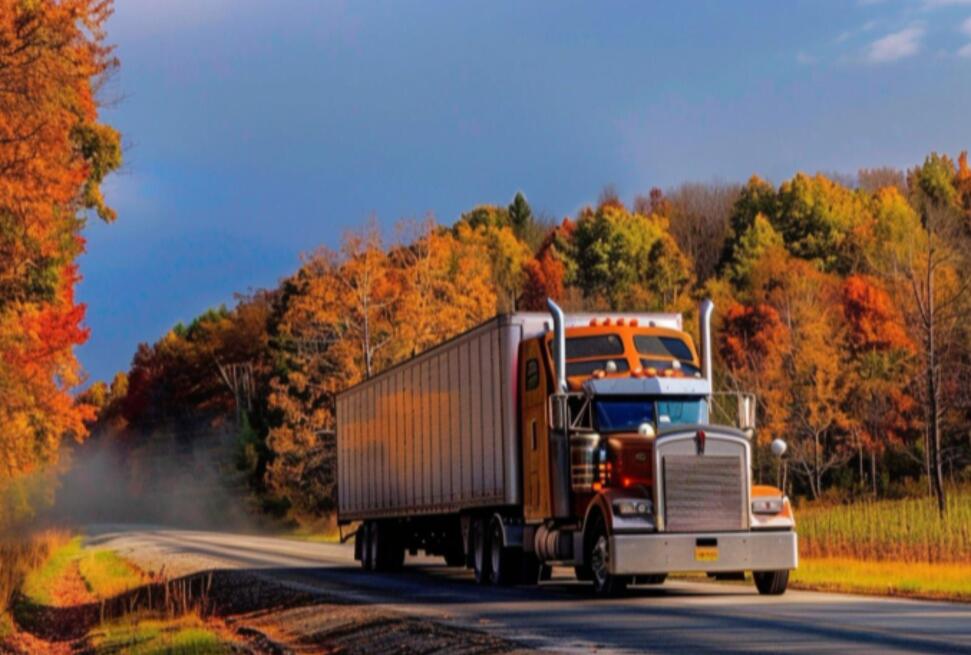 fall semi truck