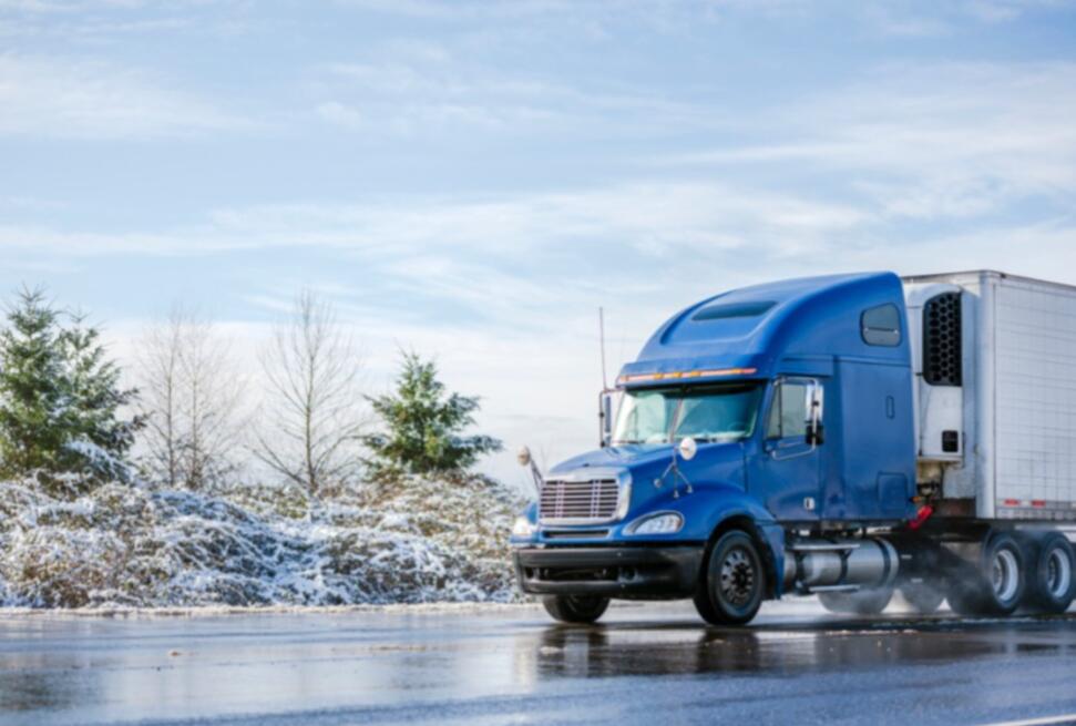truck in the snow
