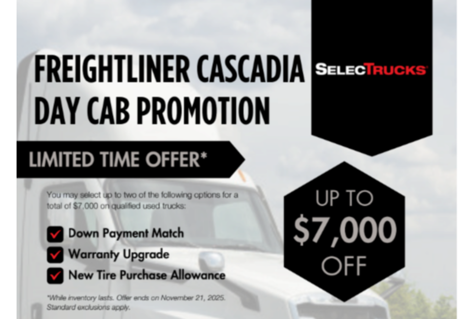 Save Up to $7,000 on Your Next Freightliner Cascadia