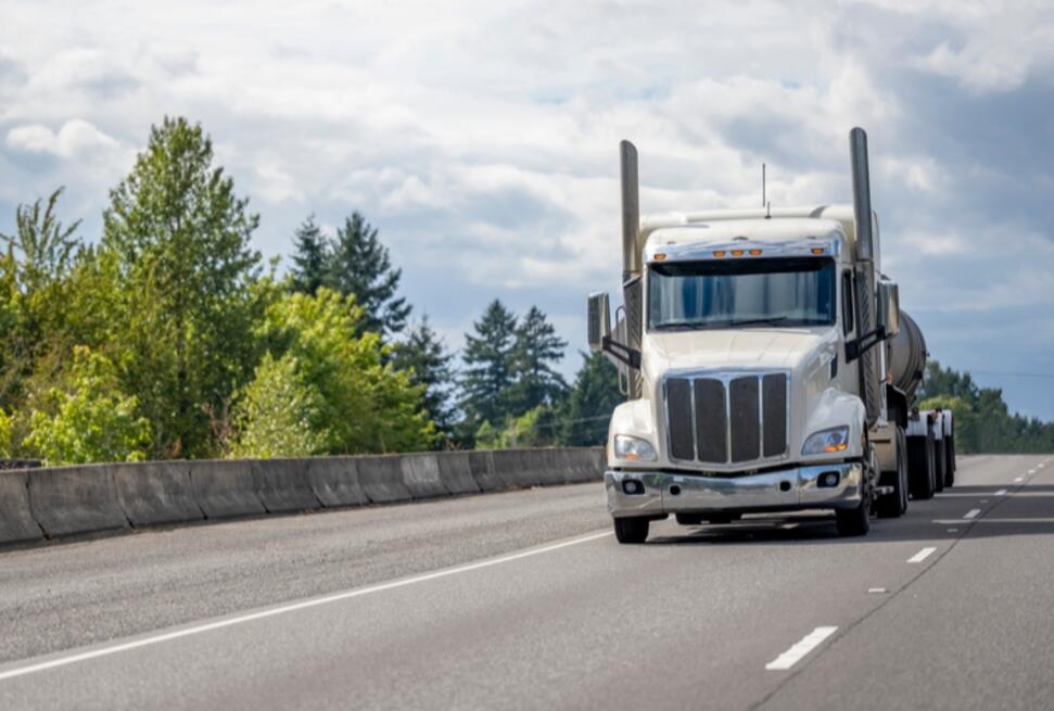 18 wheeler on the road